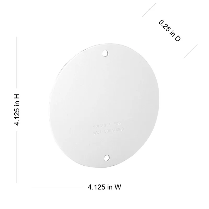 Hubbell 5374-1 Round Blank Cover - Box Mount