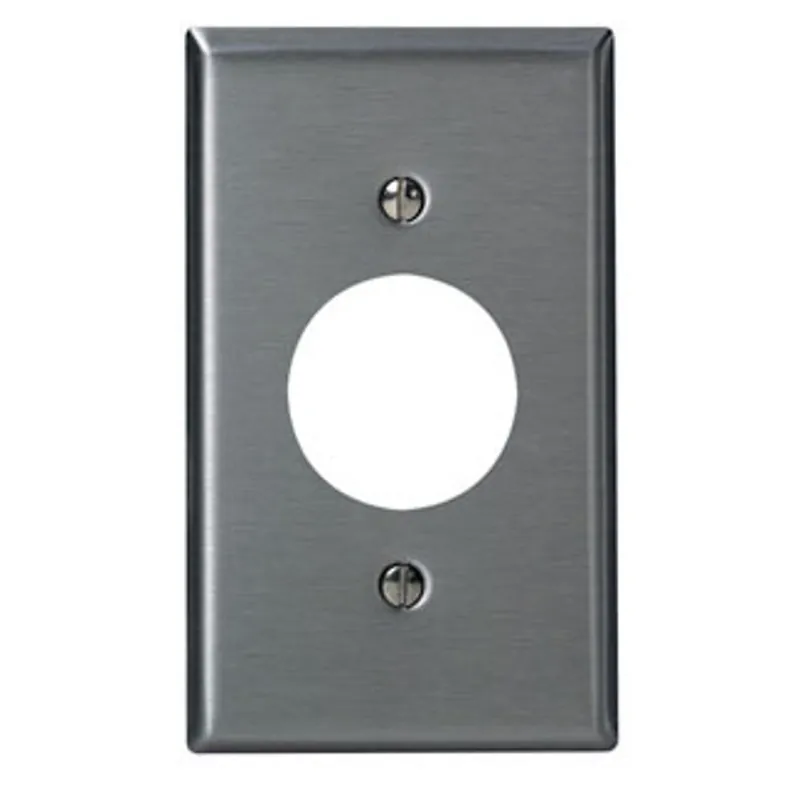 Leviton 84004-40 1-Gang, Single 1.406-Inch Hole Device Receptacle Wallplate, Standard Size, Device Mount
