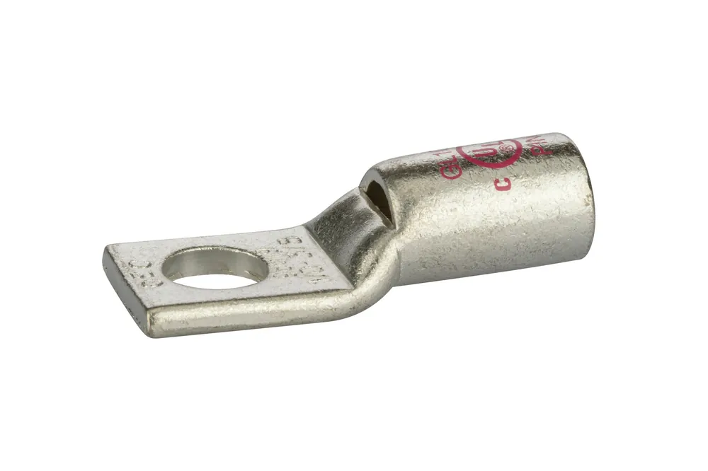 Nsi Industries GL1038 3/8 Inch 1/0 AWG Copper Short Barrel 1-Hole Compression Lug