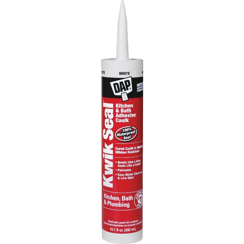 Dap 18032 Kwik Seal Kitchen & Bath Adhesive Caulk 10.1 oz