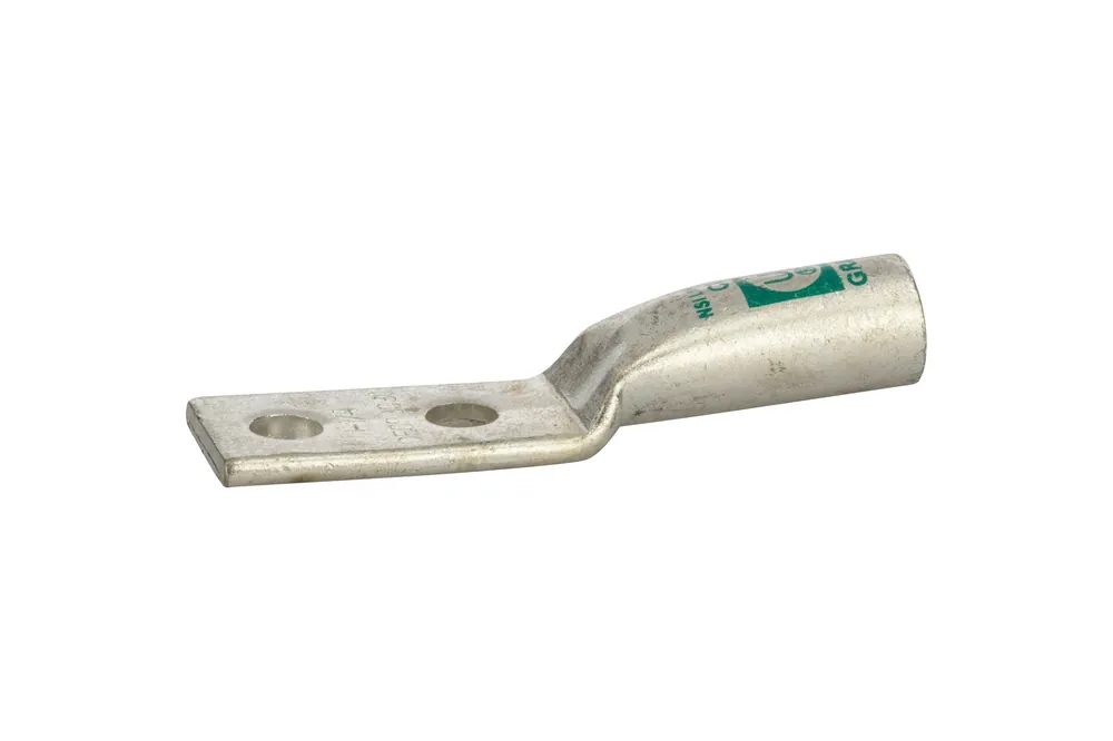 Nsi Industries L1N 1 AWG Copper Long Barrel 2-Hole Compression Lug