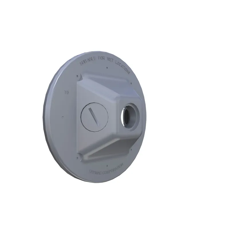 Hubbell PLV330GY Lampholder Weatherproof Cover, Three 1/2 in. Threaded Holes