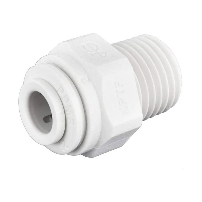 Rwc PP010822WP Male Connector 1/4-Inch by 1/4-Inch NPTF