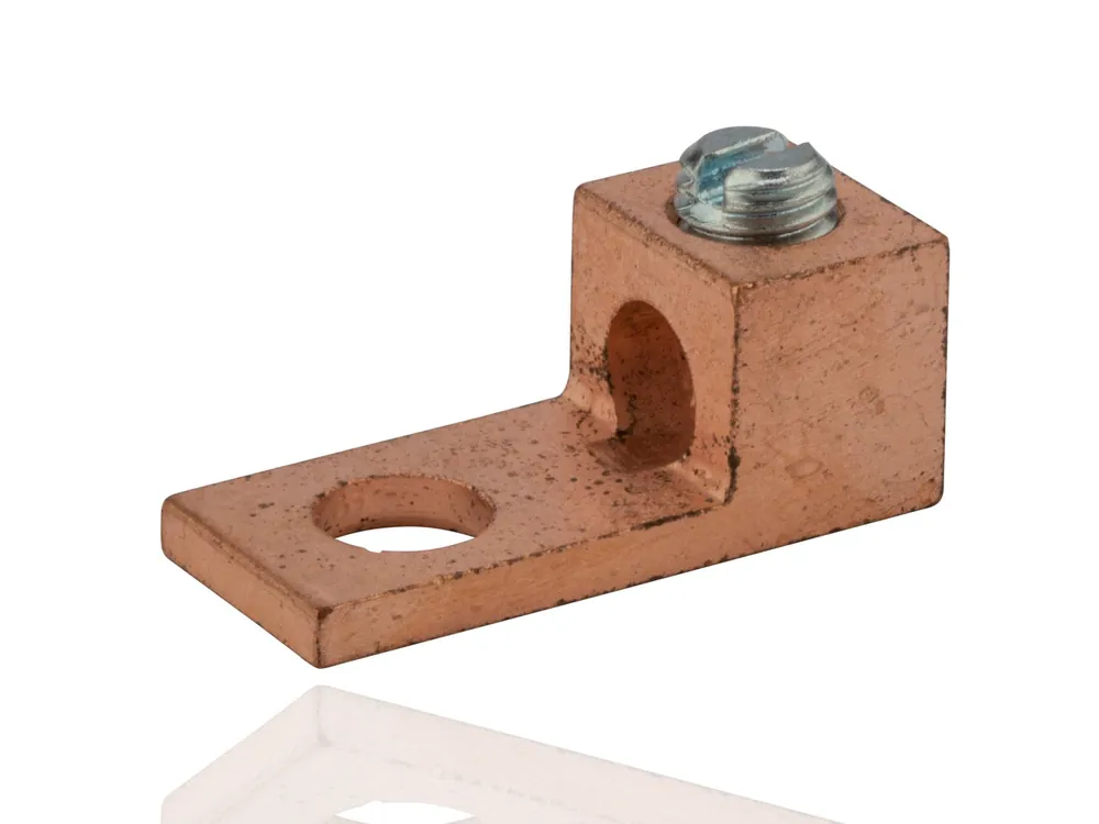 Nsi Industries 4TC Copper Mechanical Extruded Style Single Lug, 4-14 Wire Range