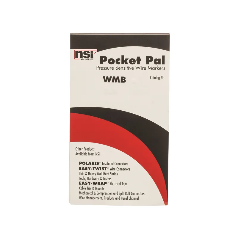 Nsi Industries WMB-4 Pocket-Pal Book Wire Marker 1, 2, 3