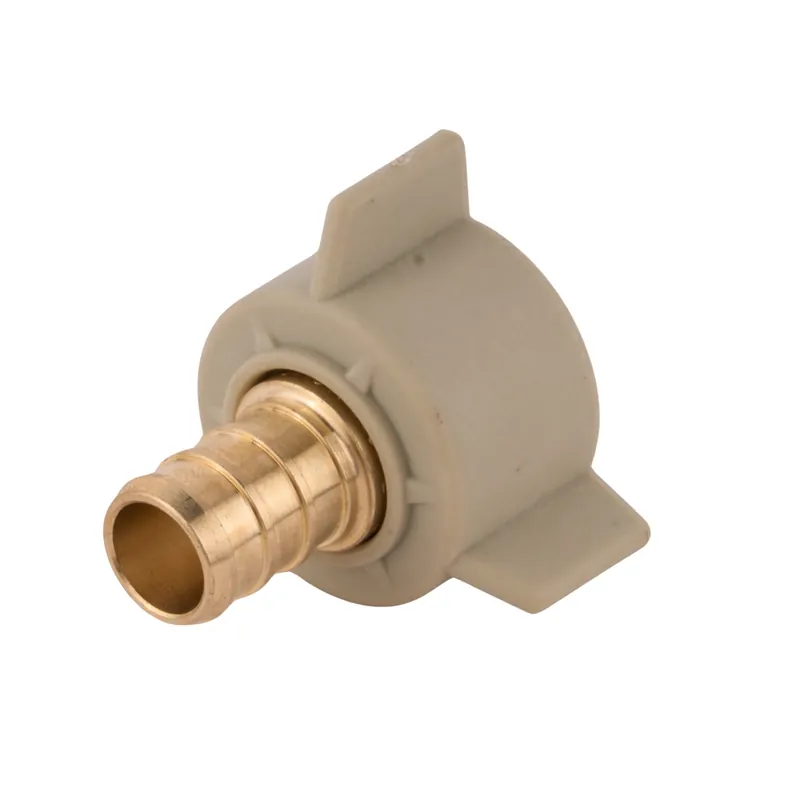 Sharkbite UC526LF 1/2 inches PEX Crimp x 1/2 inches NPSM Brass Swivel Adapter (Lead Free)