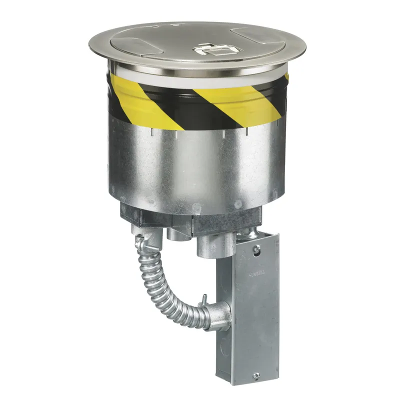 Hubbell S1R8PTZZ1NKL System-One Fire-Rated Poke-Through 8, 4X20A Receptacle