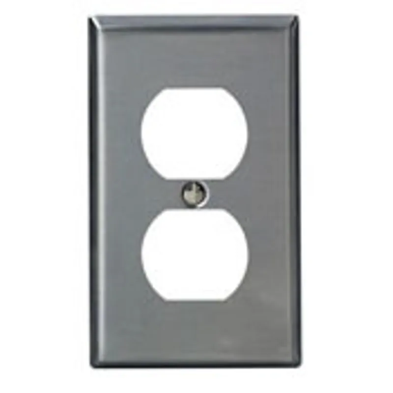 Leviton SSJ8-40 1-Gang Duplex Receptacle Wallplate Midway Size