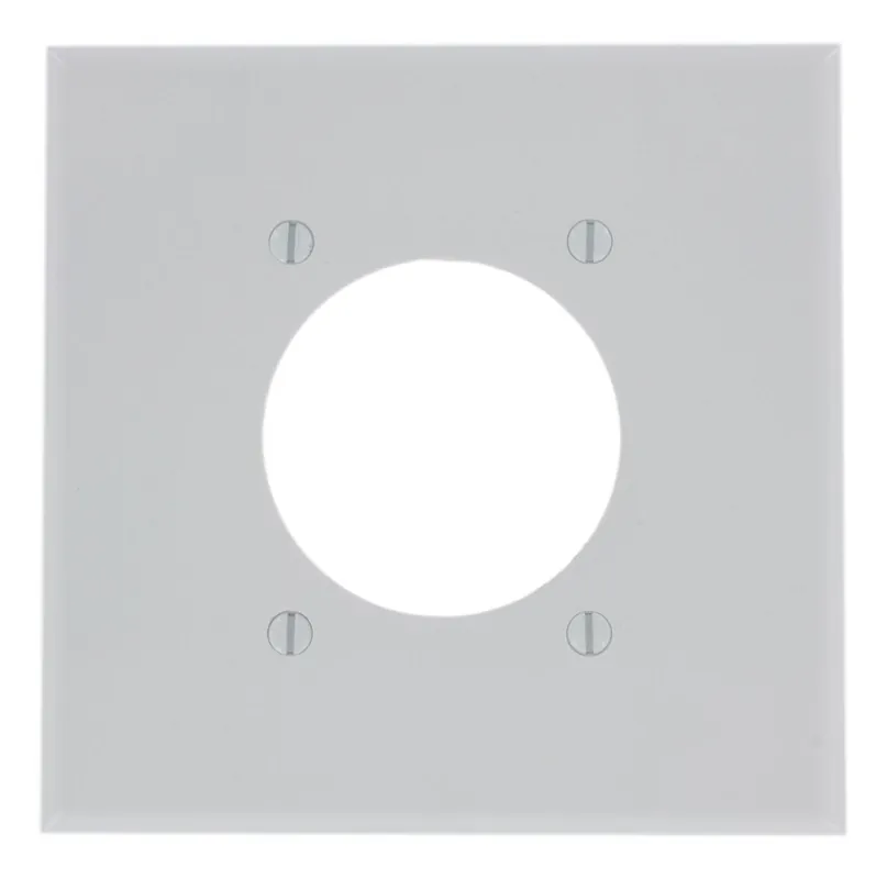 Leviton 80526-W Flush Mount 2 Gang Wallplate