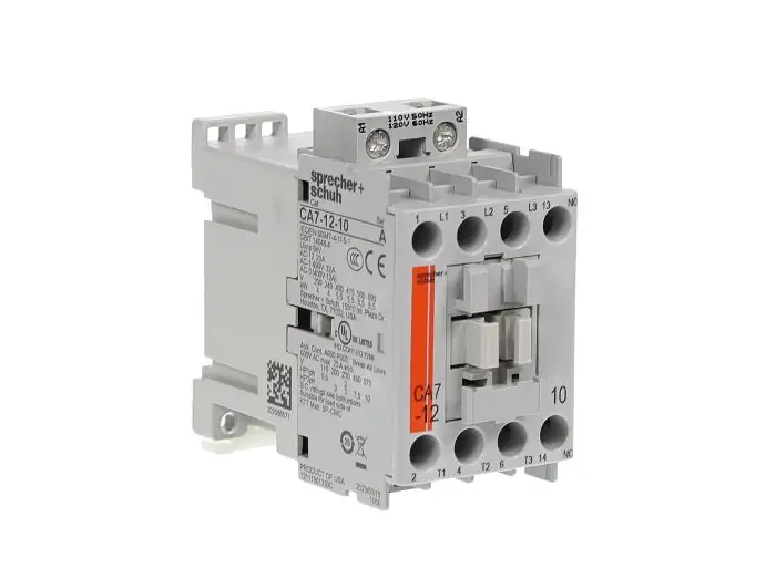 Sprecher + Schuh CA7-12-10-120 Contactor 12 Amps, 120 VAC