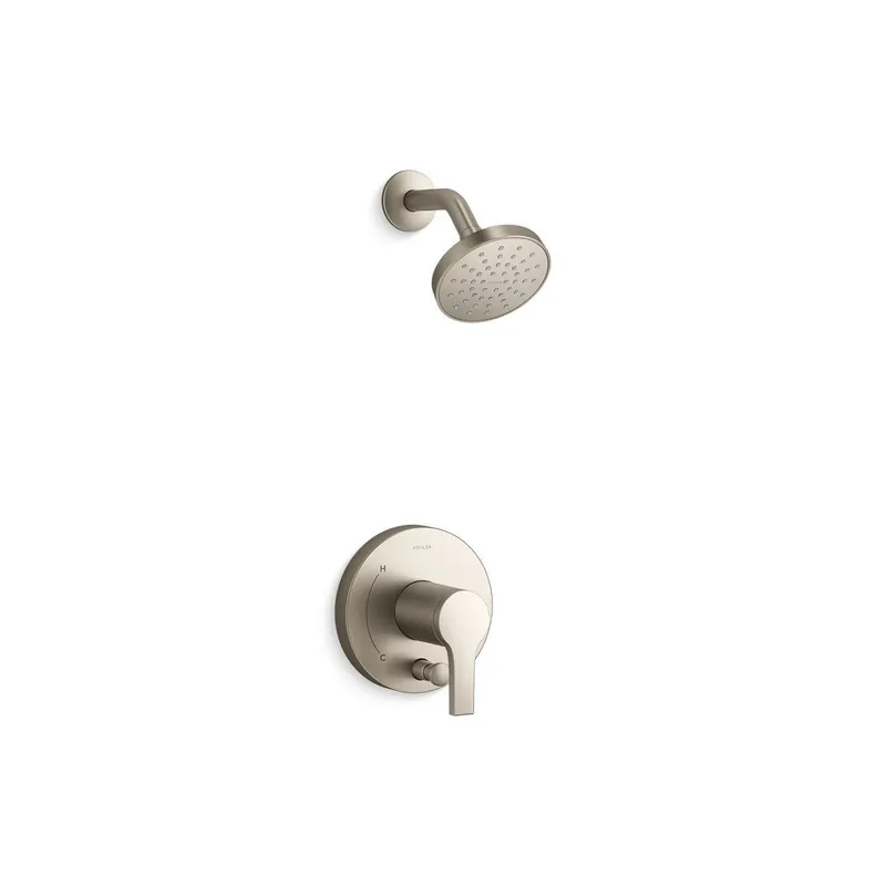 Kohler T35326-4G-BN Elate Rite-Temp Shower Trim Kit w/ Push-Button Diverter 1.75 Gpm