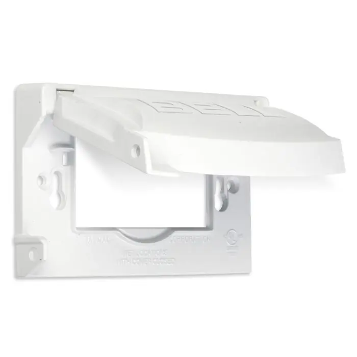 Hubbell MX1250W 1-Gang Flip Weatherproof Cover, Vertical/Horizontal, 12-in-1