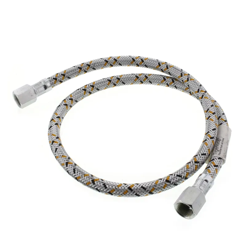 Westwood Products S222-36 3/8 inches Flare (FxF) Flexible Oil Line, Braided Steel Covering (36 inches Length)