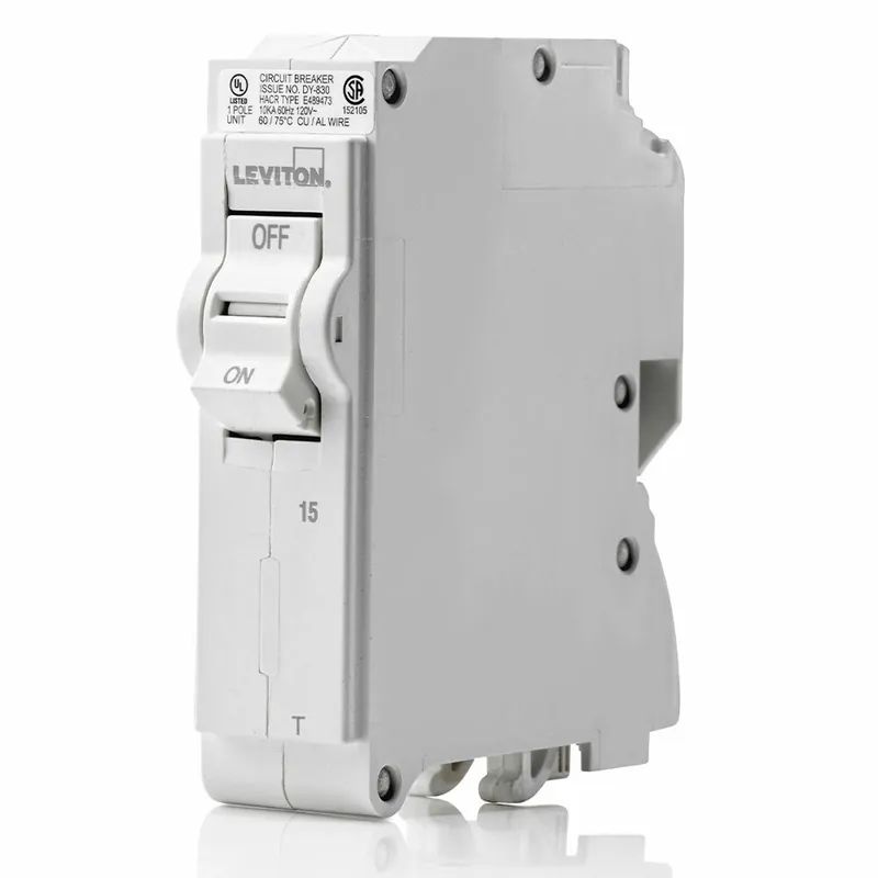 Leviton LB115-T 15A 1-Pole Plug-On Standard Branch Circuit Breaker 120 VAC