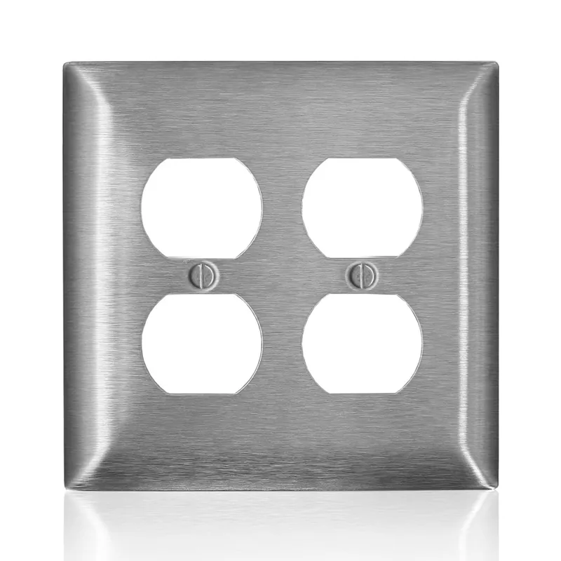 Leviton SSJ32-C40 2-Gang C-Series Duplex Receptacle Wallplate Midway Size