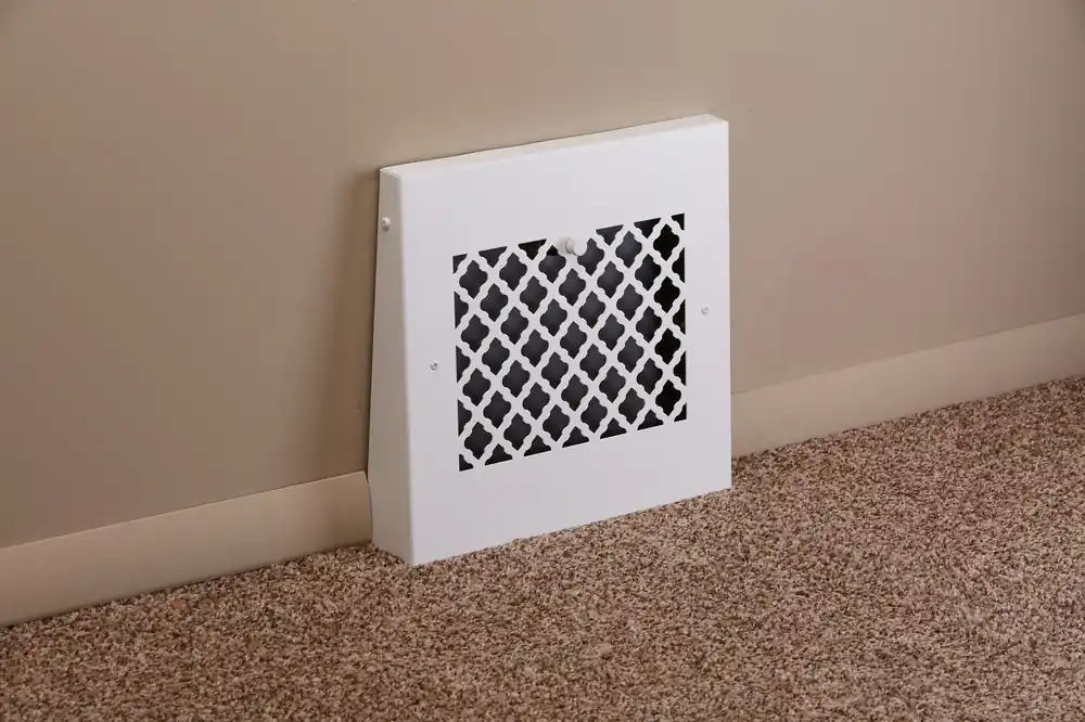 SteelCrest BTU13GBBSWH Gravity Baseboard Vent 13 Inch