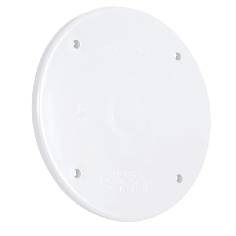 Hubbell PBC300WH 2-Gang Electrical Box Cover Round Plastic Weatherproof White