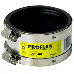 Fernco Fernco Mod Proflex Shielded Coupling 3 Inch Ci to Copper