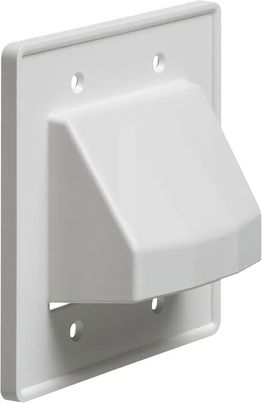 Arlington Industries CE2 Scoop Non-Metallic Cable Entrance Plate Double Gang