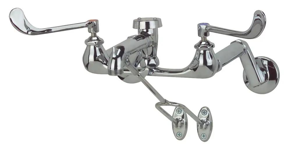 Zurn Z842D6-LSI-5XT Clinical Service Sink Faucet 6 inches Wrist Blade Handles