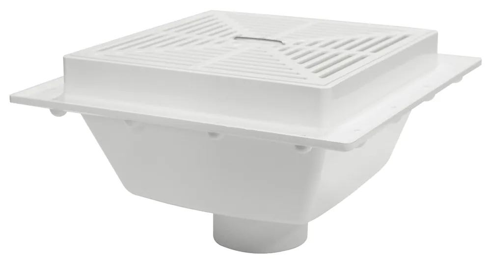 Sioux Chief 861-6P 6 Sq Max With Pvc Grate - Sch40
