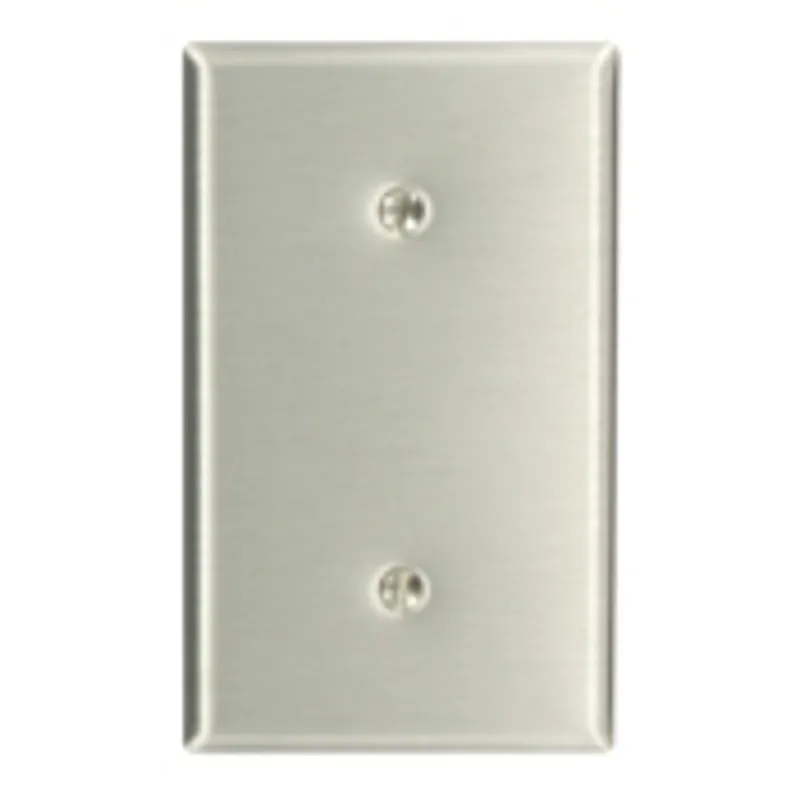 Leviton 84019-40 1-Gang No Device Blank Wallplate Standard Size
