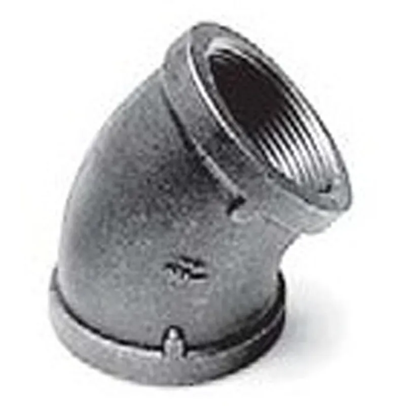 Matco-norca zmbl4502 Black Malleable Iron 45 Deg Elbow 3/8