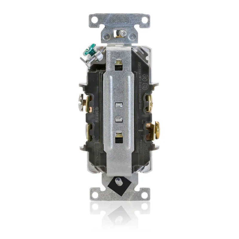 Leviton 5352-GY Duplex Receptacle 20-Amp, 125 Volt, Industrial Heavy Duty Grade