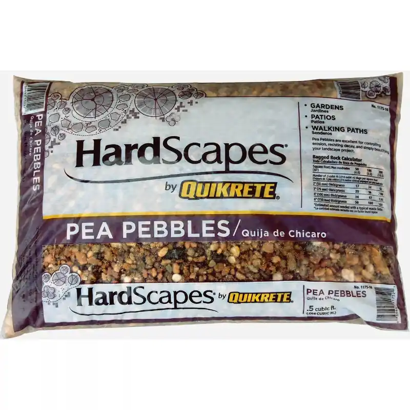 Quikrete 117510 Pea Pebbles Hardscapes Assorted 0.5 ft 50 lb