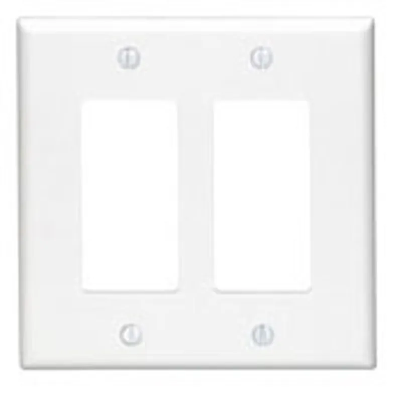 Leviton PJ262-I 2-Gang Decora/GFCI Decora Wallplate Midway Size