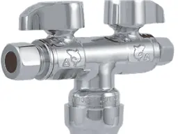 Sharkbite sbds123814 Dual Shut-off Stop Valve