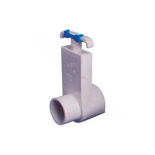 Waterway Plastics 880-1500 Slice Valve 1.5 Inch Pvc White