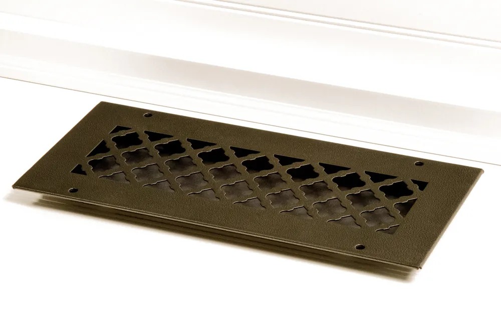SteelCrest BTU12X4RORBN Fixed Return Floor Grille 12x4
