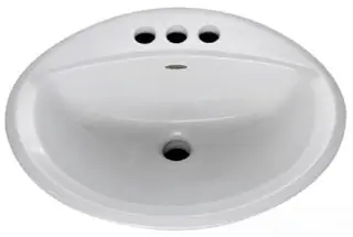 American Standard 476028.165 Lavatory Sink 20x17 Silver