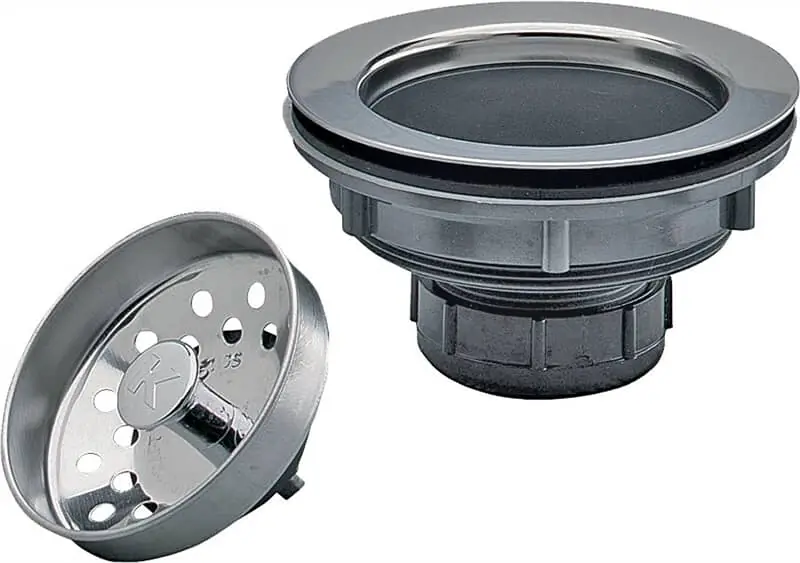 Keeney pp66-5 Sink Strainer Plastic Stainless Steel Rim