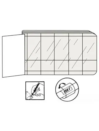 Abb Installation Products Wm-bw5 Wire Marker Book 2-3/4in 1in Vinyl