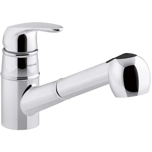 Sterling Hvac K-24277-CP Valton 1.5 GPM Single Hole Pull Out Kitchen Faucet