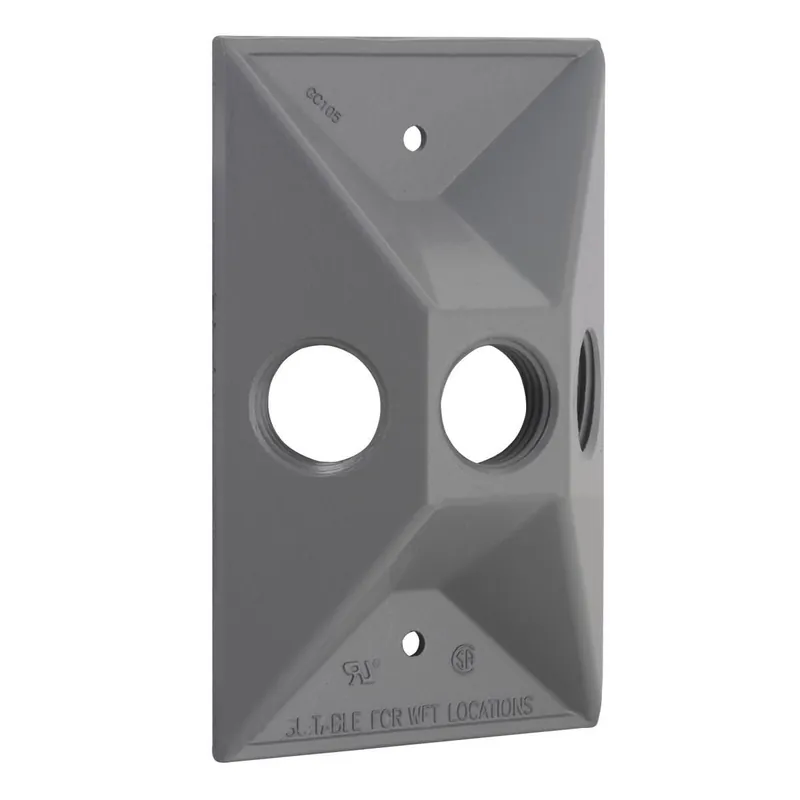 Hubbell 5189-0 Raco Wp Cover 1g Rect Clstr 3hl