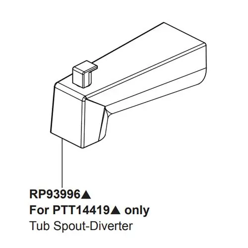 Peerless RP93996BL Tub Spout