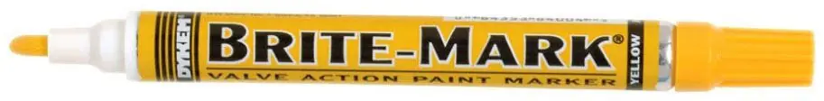 Diversitech 540-808 Valve Action Paint Marker Yellow