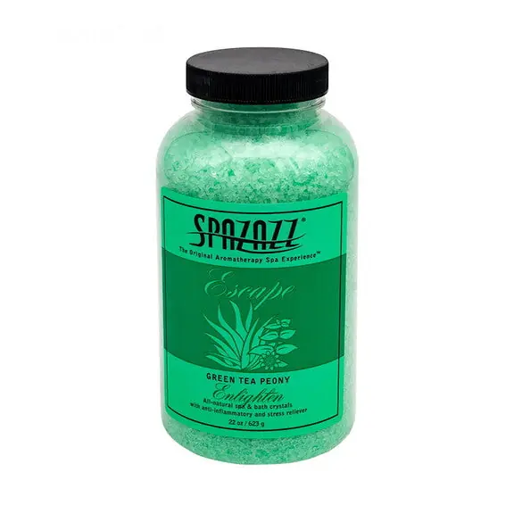 Spazazz spz-109cs Green Tea Peony Crystal 22 Oz