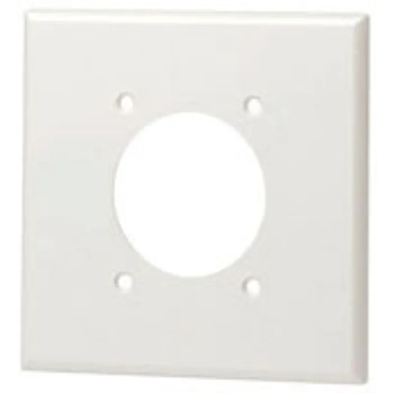 Leviton 80726-W 2-Gang Flush Mount Device Receptacle Wallplate
