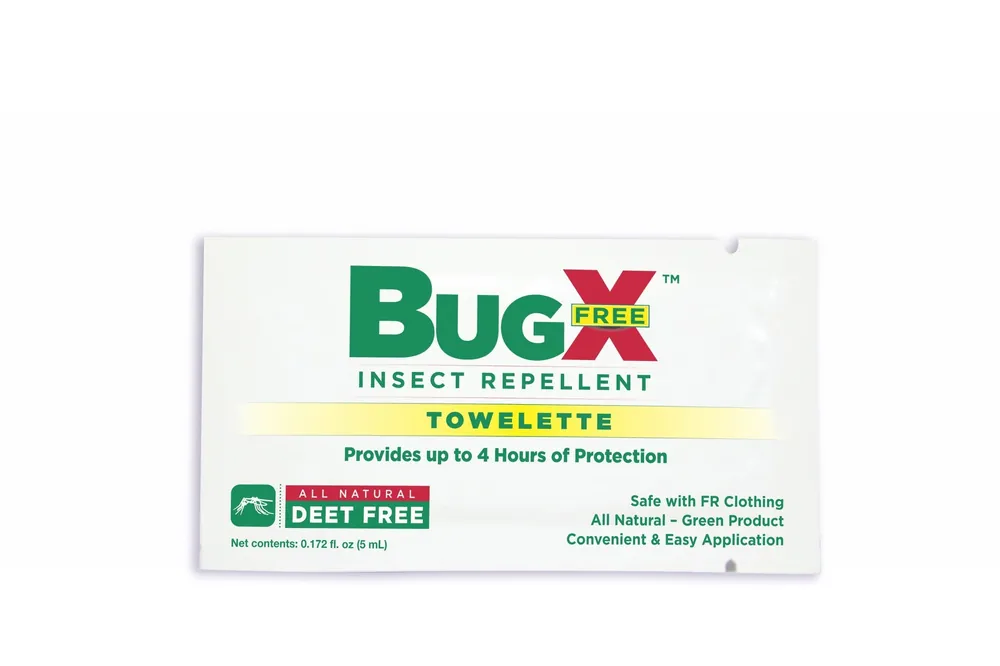 First Aid Only 18-810 BugX DEET FREE Insect Repellent Wipes 100 Per Box