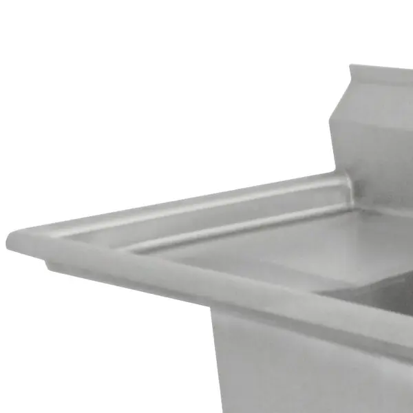 Advance Tabco FC3182418RL Fabricated Three Compartment Commercial Sink with Two 18 inches Drainboards