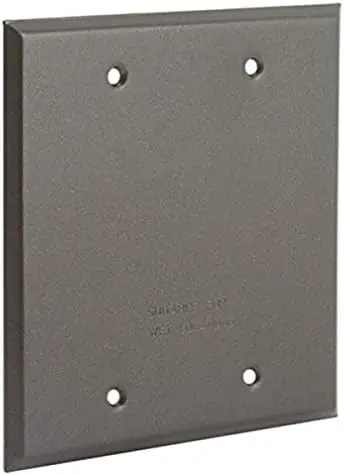 Hubbell 5175-2 2-Gang Weatherproof Blank Cover