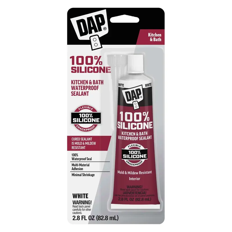 Dap 7079808640 Silicone Kitchen Bath Sealant White 9.8 Oz