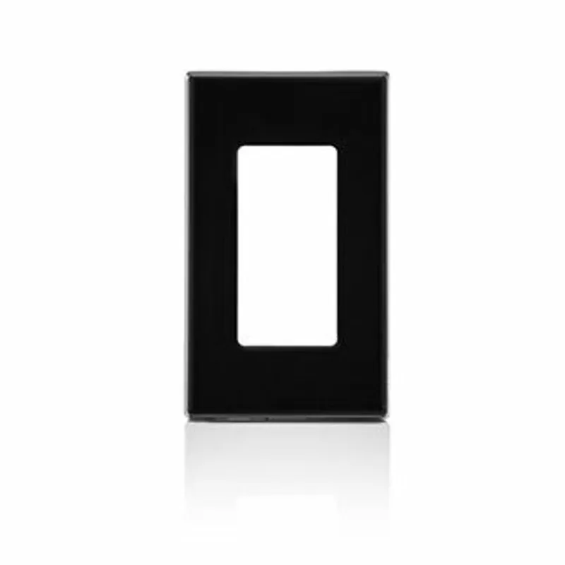 Leviton 80301-SE Decora Plus 1-Gang Screwless Polycarbonate Wallplate