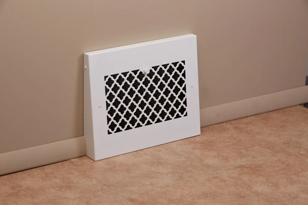 SteelCrest BTU15GBBSWH Baseboard Gravity Vent 15 Inch