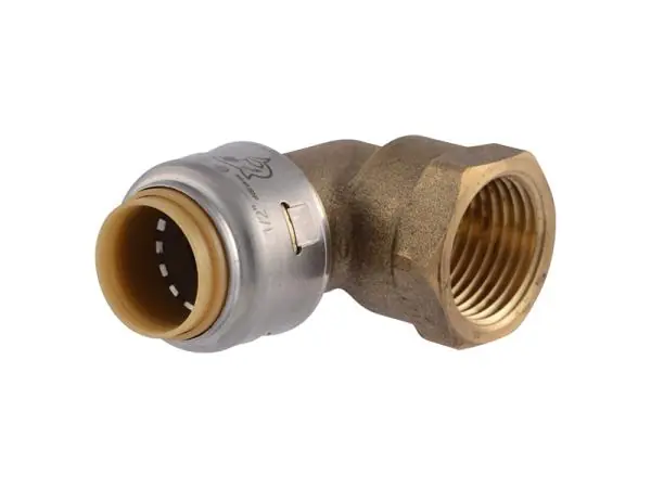 Sharkbite UR308 Max 90 Degree Female Adapter Elbow 1/2 Inch Push-to-Connect x 1/2 Inch FNPT Pack of 6