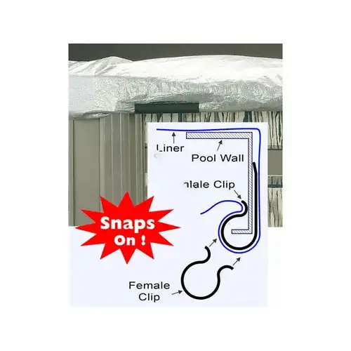 Gladon cljr5012b Coverloc Jr Pool Cover Clip Case of 50